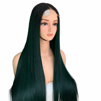 Green Color Bone Straight Wig 26 Weft Hair Extensions human hair wigs 100% Human Hair Vendors Made In Vietnam 2