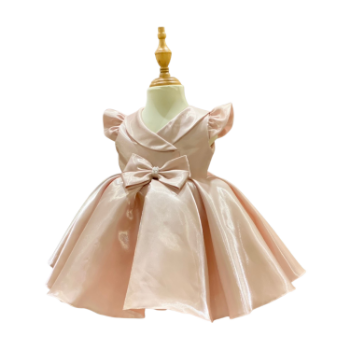 Cheap price Baby Girl Frock Baby Girl Dresses Princess Dress For Girl Puff Sleeve Dress from Vietnam 2