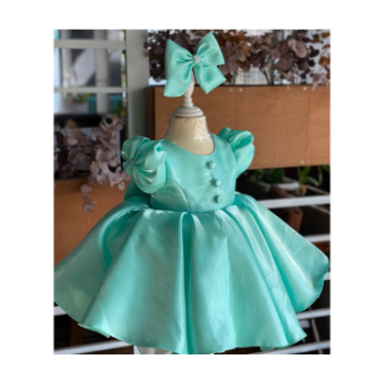 Cheap price Baby Girl Frock Baby Girl Dresses Princess Dress For Girl Puff Sleeve Dress from Vietnam 3