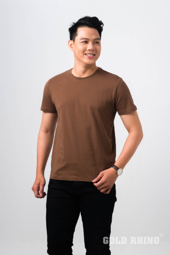 Competitive Price Man T-shirt 100% Cotton Casual Gold Rhino Men's Clothing T-shirts For Men T-shirt Manufacturer Vietnam 46