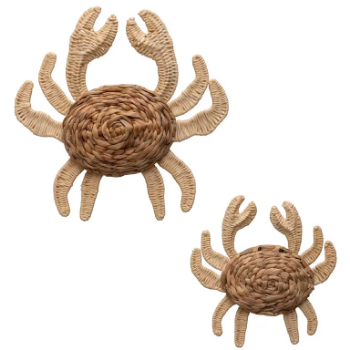 Crabs in rattan and water hyacinth, Kids toys, kids' furniture, safe for health and aesthetically pleasing, wholesale.