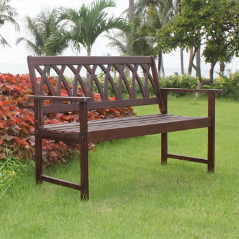 Cris Cross Backrest Garden Bench Wooden Patio Outdoor Wholesale Outdoor Luxury Furniture Garden Bench Wood Made In Vietnam 6