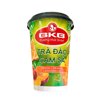 Custom Packing Peach Orange and Lemongrass Tea Powder with Topping Instant Fruit Flavored Tea Wholesales from Vietnam