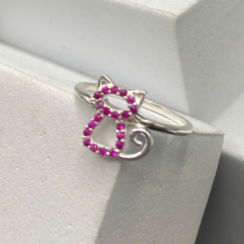 Customizable Luxury Silver Women's Jewelry Ring Trendy Diamond and Zirconia OEM ODM Manufactured in Vietnam Ruby Jewelry