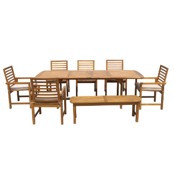 High Quality Garden Dining Table Sets Modern Style Factory Price Wooden Outdoor Furniture Vietnam Manufacturer 1