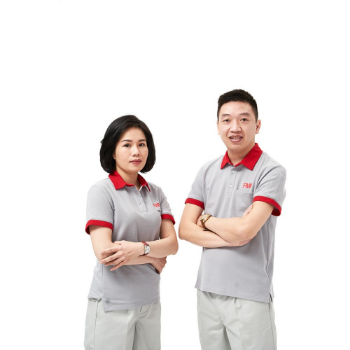 SIZE PLUS short sleeve plain work office golf polo shirt drop shoulder, printing logo supported 100% made in Vietnam 1