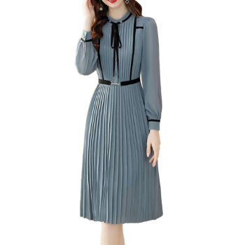 Vietnam's Finest Choice: Casual Women's Dresses with Turn-down Collar and Waist Retraction Made in Vietnam 6