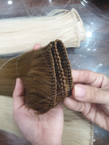 Remy Hair Color Custom Service 100% Human Vietnamese Virgin Raw Machine Double Weft Hair In Vietnam 4