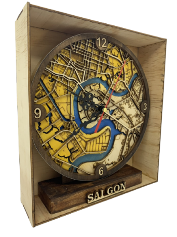 Desktop Clock Good Price Wooden Table Clock For Desk Use Office Decor Customized Packaging From Vietnam Manufacturer Low Price 8
