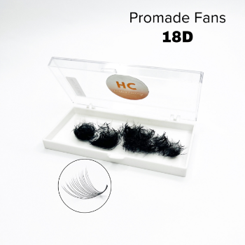 18D Promade 500 Fans eyelashes Cheap price Beautiful color using for beauty pack in tray or box Vietnam Manufacturer 1