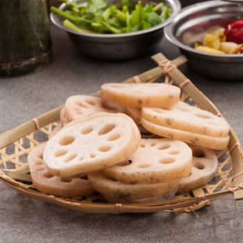 Delicious Top Selling Frozen Lotus Root IQF Sliced Shape November to February of next year Season 4