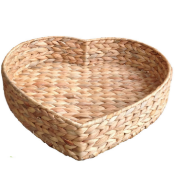 High Quality Water Hyacinth Trays Various Shapes 100% Hand-Woven Handmade Put On Flat Surface Modern Water Hyacinth 3