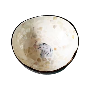 Polished Blue Mother Of Pearl Inlaid Coconut Bowl Wholesale from 100% natural best price made in Vietnam 3