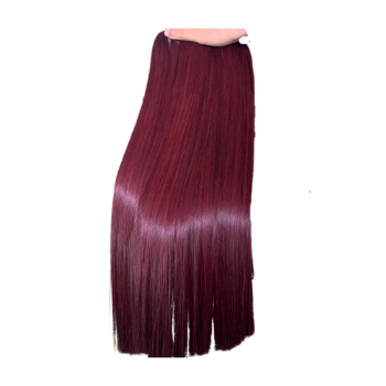 Machine Weft Bone Straight Wine Color Hair Extensions Bulk Sale Virgin Hair Beauty And Personal Care From Vietnam Manufacturer 2