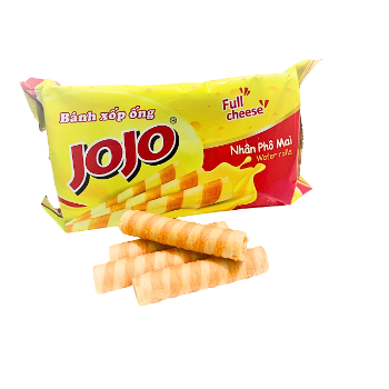 Biscuits JOJO Brand Wafer Roll Making Machine Cheese Competitive Price Customized Packaging Ready To Export Made In Vietnam 6