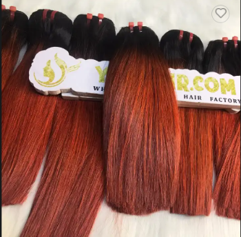 Hair Weft Factory Price 100% Human Vietnamese Hair Unprocessed Virgin Hair Machine Double Weft 1