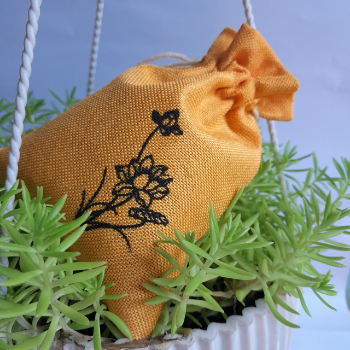 Natural Aroma Beads Scented Sachet Bag Customized Natural Linen Fabric Sack With Coffee beans 2024 Vietnam 2