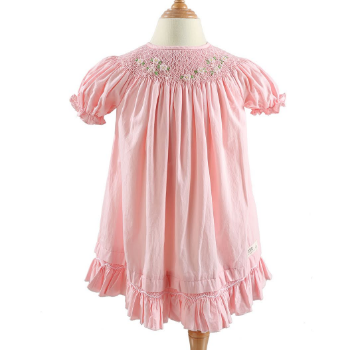 Competitive Price Kids Clothing Girls Hand Smocked For Baby Girl Short Sleeve ODM From Vietnam Manufacturer 7