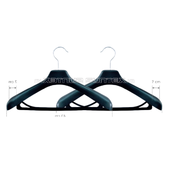 Hangers Plastic J430B Suntex Wholesale Black Plastic Hanger Customized Hangers For Cloths Anti-Slip Made In Vietnam Manufacturer 12