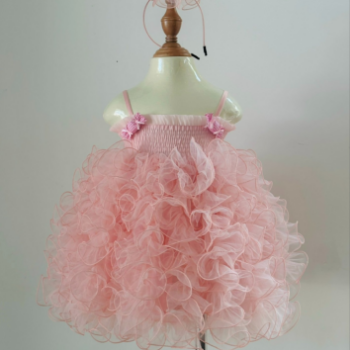 Daily Dresses Cotton Candy Princess Dress Satin Crepe Fabric Girl's Clothing Girls Dresses High Quality Factory Price OEM ODM Service Made In Vietnam