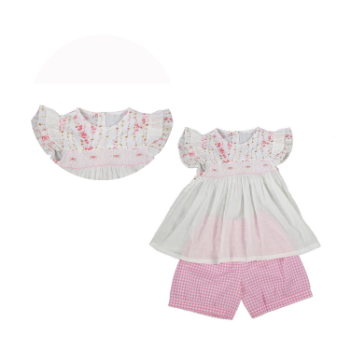 Good Quality Made To Order Clothing Manufacturer Hot Selling Product For Baby Girl Short Sleeve Vietnam Manufacturer 6