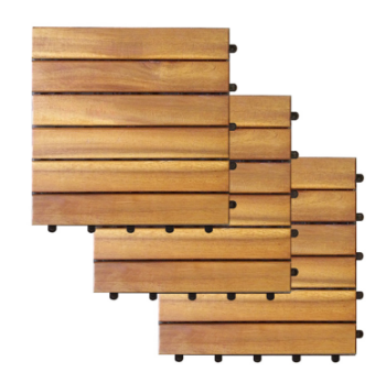 Vietnam Manufacturer 6 Slats Hardwood Deck Tiles Wholesale Good Price Solid Wood Special Customized Packed In Carton Box 3