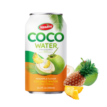 Rich Nutrition Coconut Water Pineapple Flavor Good Taste Nasami Brand Coconut Water Manufacturer OEM ODM Service Made In Vietnam 5