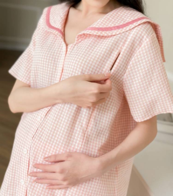 Designed Pregnancy Maternity Clothing Set Small Striped B638  Competitive Price Breathable Minimalist Casual Wear Absorbency 3