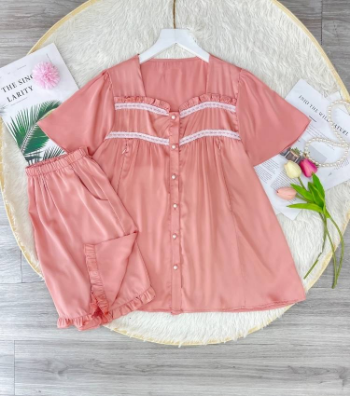 Designer Maternity Clothes Set Pink Lace Silk Shorts B608 Good Choice Anti-Shrink Sweat-Absorbent Soft Custom Logo 8