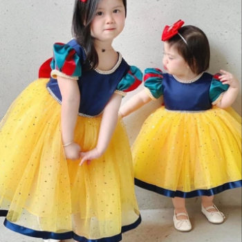 Disney Dress Snow White Beaded Dress Girl's Clothing Girls Dresses Princess High Quality Factory Price OEM ODM Service Made In Vietnam 2