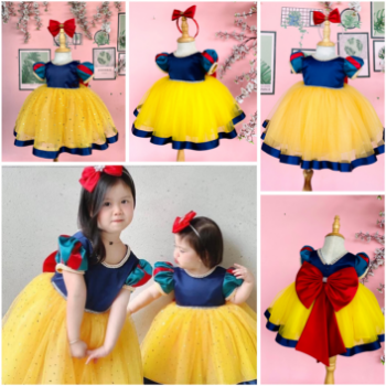 Disney Dress Snow White Beaded Dress Girl's Clothing Girls Dresses Princess High Quality Factory Price OEM ODM Service Made In Vietnam 1