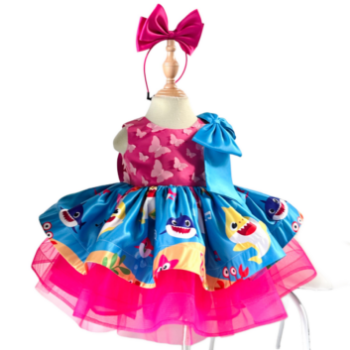 Disney Dress Baby Shark Dress Girl's Clothing Girls Dresses Princess High Quality Factory Price OEM ODM Service Made In Vietnam