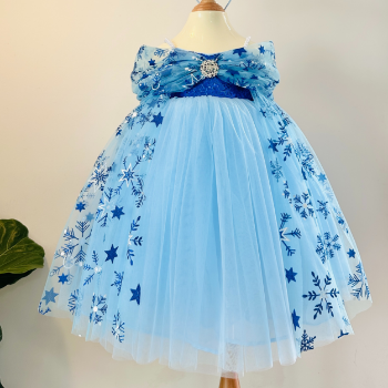 Disney Dress Elsa Long Dress Ely Girl's Clothing Girls Dresses Princess High Quality Factory Price OEM ODM Service Made In Vietnam 1