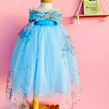 Disney Dress Elsa Long Dress Ely Girl's Clothing Girls Dresses Princess High Quality Factory Price OEM ODM Service Made In Vietnam 4