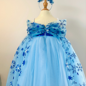 Disney Dress Elsa Long Dress Ely Girl's Clothing Girls Dresses Princess High Quality Factory Price OEM ODM Service Made In Vietnam 3