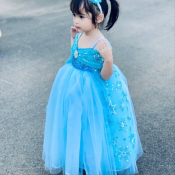 Disney Dress Elsa Long Dress Ely Girl's Clothing Girls Dresses Princess High Quality Factory Price OEM ODM Service Made In Vietnam 7