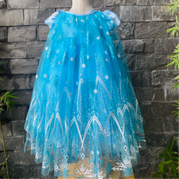 Disney Dress Elsa Long Dress with Cape Girl's Clothing Girls Dresses Princess High Quality Factory Price OEM ODM Service Made In Vietnam 7