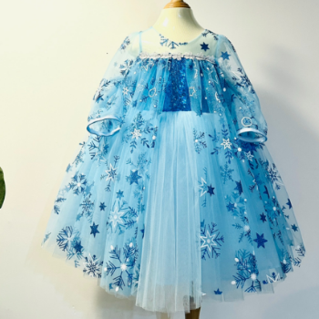 Disney Dress Elsa Long Sleeve Dress Girl's Clothing Girls Dresses Princess High Quality Factory Price OEM ODM Service Made In Vietnam