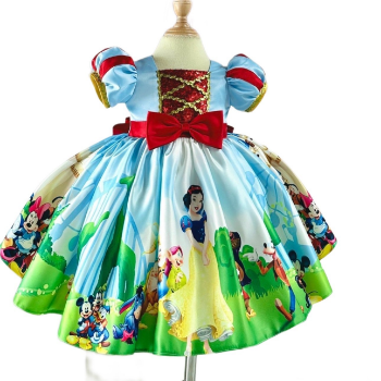 Disney Dress Snow White and the Seven Dwarfs Dress Girl's Clothing Girls Dresses Princess High Quality Factory Price OEM ODM Service Made In Vietnam  3