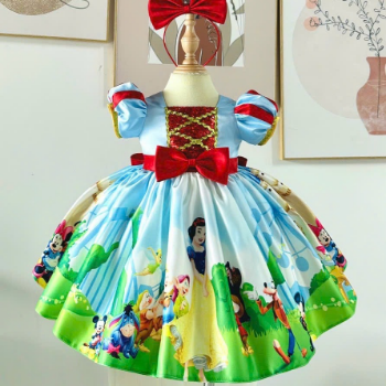 Disney Dress Snow White and the Seven Dwarfs Dress Girl's Clothing Girls Dresses Princess High Quality Factory Price OEM ODM Service Made In Vietnam  1