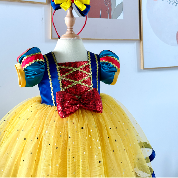 Disney Dress Snow White Dress with Formed Straps Girl's Clothing Girls Dresses Princess High Quality Factory Price OEM ODM Service Made In Vietnam  4