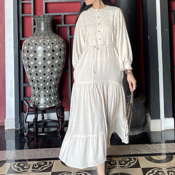 Dresses Women 2024 Reasonable Price Lady Maxi Dress Women Cotton Linen Elegant Summer Casual Dresses High Quality Customization 3