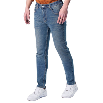 Baggy Jeans Men High Quality Sustainable 100% Cotton Zipper Fly OEM Service Men Trousers Jeans Vietnam Manufacturer 3