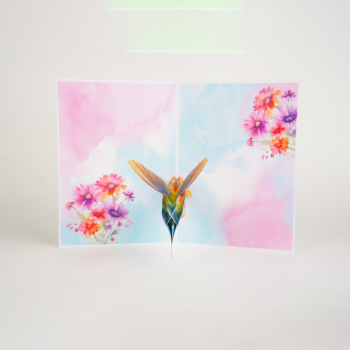 Mother Father Card 3D Flower Pop Up Unique Design Whole Unique New Style Colorful Flower High Quality Customized From Vietnam