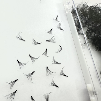 Bulk Handmade Fans 8-15Mm Length Eyelashes High Quality Handmade Silk Eye Makeup Packaging Tray Asian Manufacturer 9