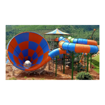 Commercial Cyclones Water Slide High Quality Alkali Free Glass Fiber Using For Water Park ISO Packing In Carton From Vietnam 4