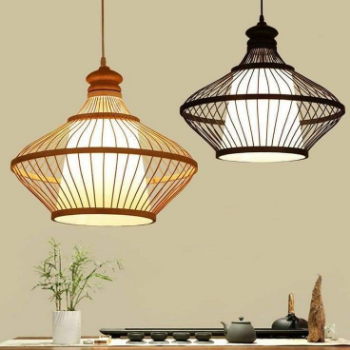Bamboo Lampshade 02 W 
