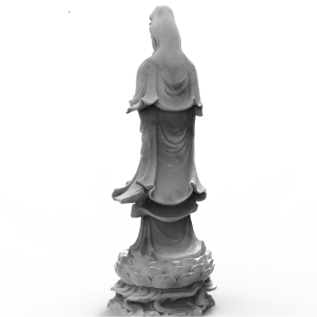 Best Price Stone Guan Yin Buddha Statue Natural Stone Religious Decoration Packed Styrofoam Box Made In Vietnam Manufacturer 5