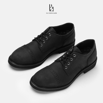 Oxford The Waxy Derby Dress Shoes High Quality Fashion Office B21 Shoe Maker Lace Up Brogue From Vietnam Manufacturer 3