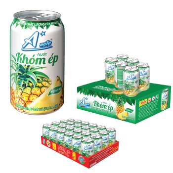 Good Price 2024 Pineapple Fruit Juice Drink 330Ml Anuta Brand Iso Halal Haccp Beverage Packed In Bottle From Vietnam 2